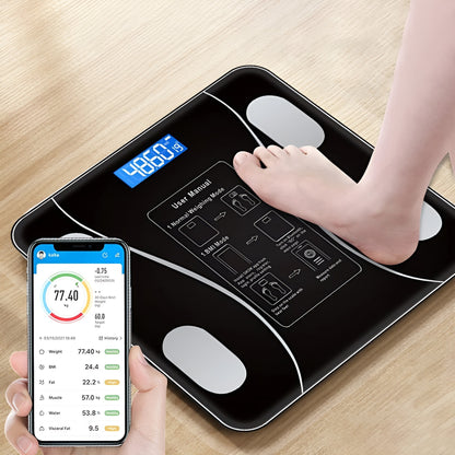 Talec SmartScale™ – Smart Body Fat Scale with Bluetooth | 13+ Body Metrics | 12-Month Warranty
