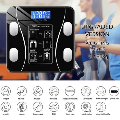 Talec SmartScale™ – Smart Body Fat Scale with Bluetooth | 13+ Body Metrics | 12-Month Warranty
